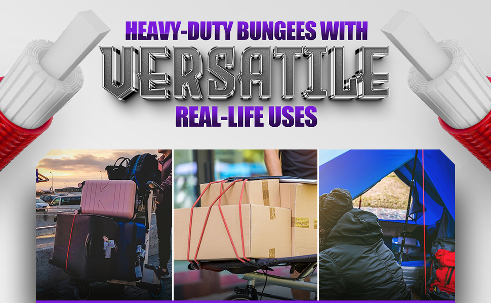 Premium Heavy-Duty Bungee Cords