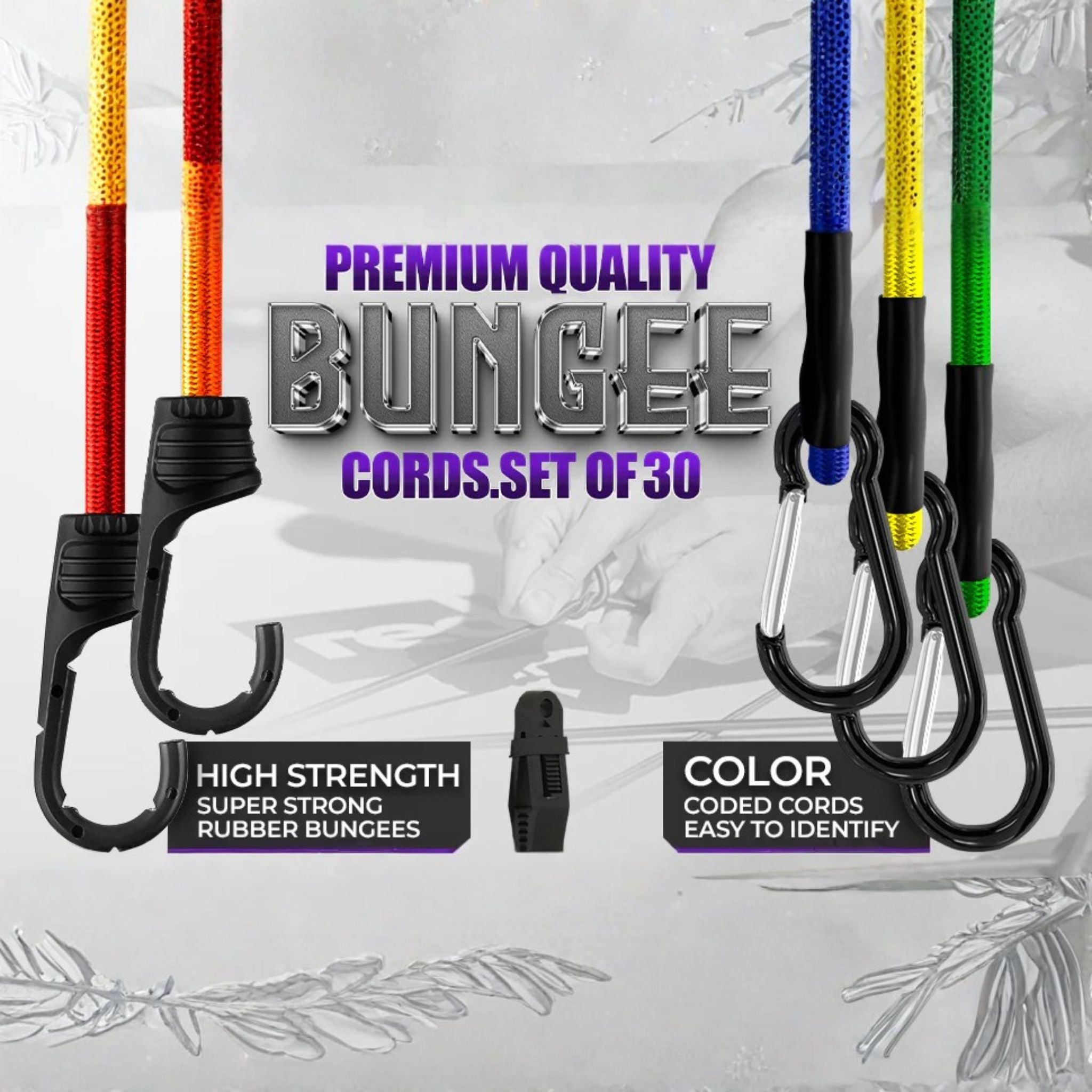 Premium Heavy-Duty Bungee Cords